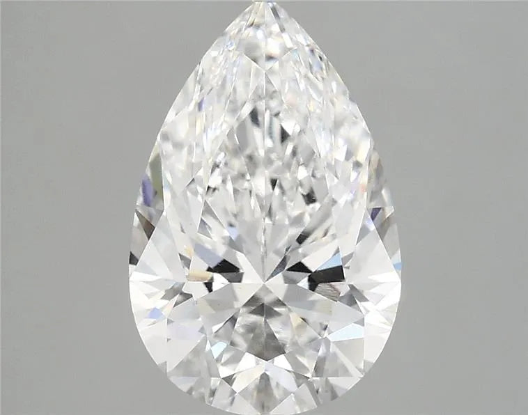3,09 ct birnenförmiger, im Labor gezüchteter Diamant (Farbe D, Reinheit VVS2, IGI-zertifiziert)