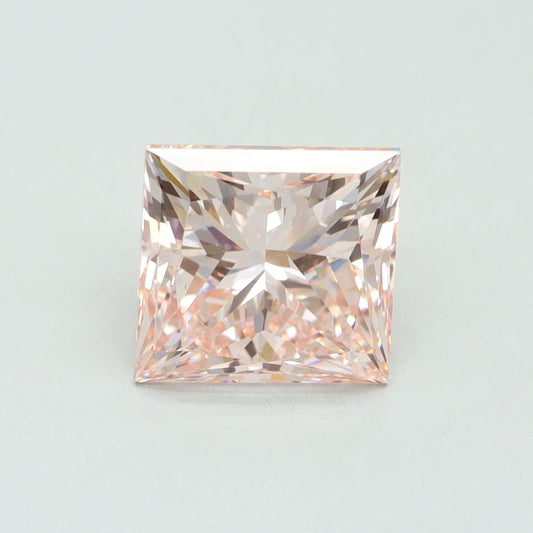 Lab-Grown Princess Diamond - 4.5 Carats, Fancy Intense Pink Color, VS1 Clarity - Certified by IGI - Report Number: LG551212052