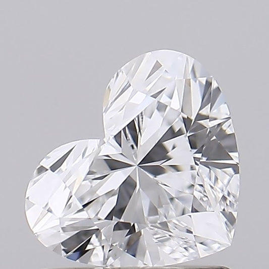 Lab-Grown Heart Diamond - 0.96 Carats, D Color, VVS2 Clarity - Certified by IGI - Report Number: LG707542304