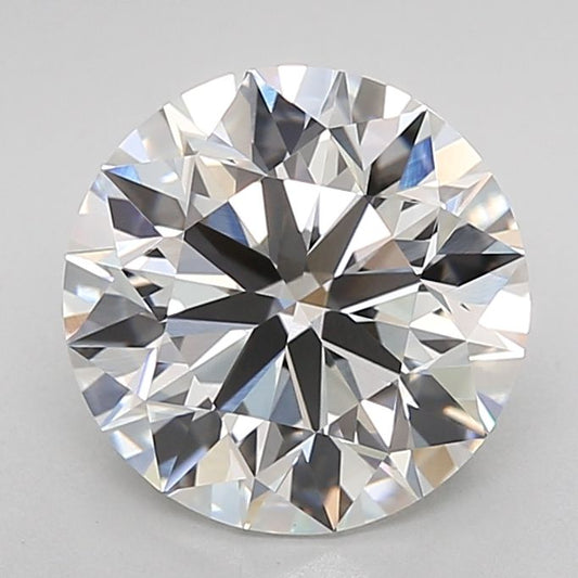 Lab-Grown Round Diamond - 3.0 Carats, F Color, VVS2 Clarity - Certified by IGI - Report Number: LG681552951
