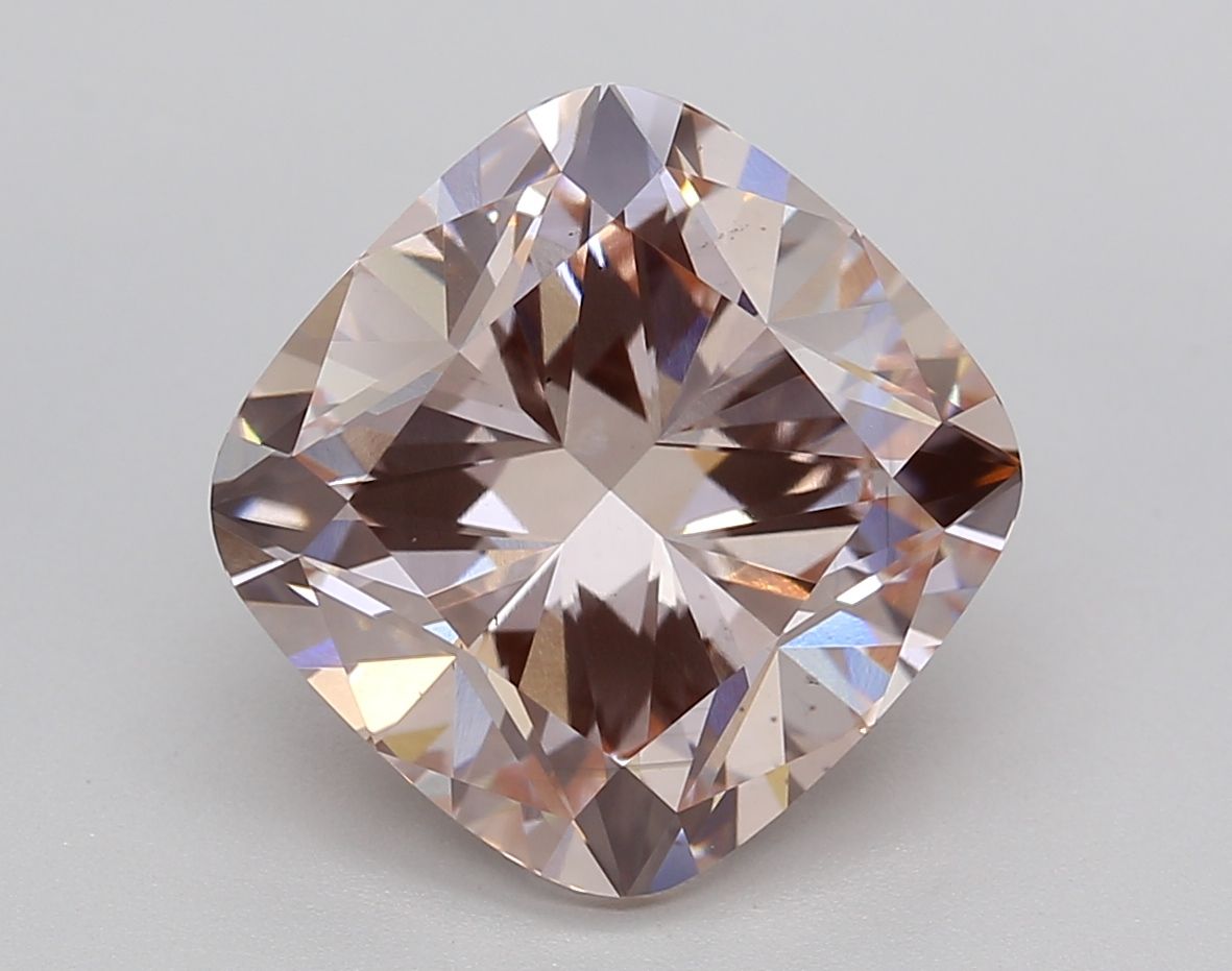 Lab-Grown Cushion Diamond - 5.4 Carats, Fancy Pink Color, VS2 Clarity - Certified by IGI - Report Number: LG603352426