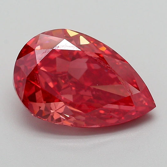 Lab-Grown Pear Diamond - 4.01 Carats, Fancy Vivid Pink Color, VVS2 Clarity - Certified by IGI - Report Number: LG652454917