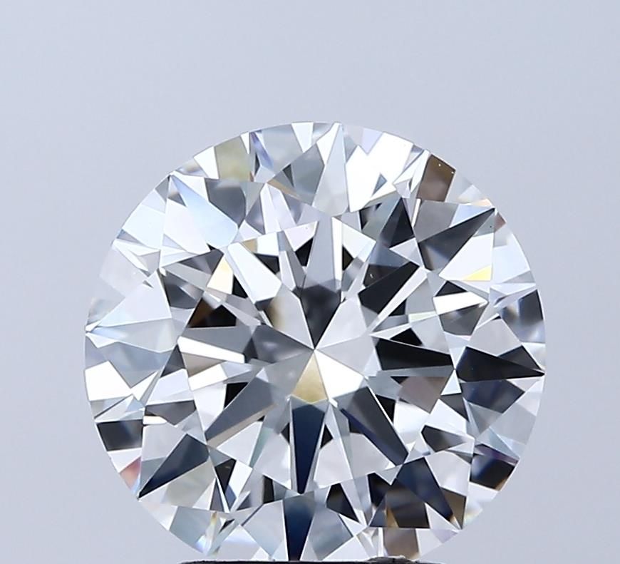 Lab-Grown Round Diamond - 3.5 Carats, E Color, VVS2 Clarity - Certified by IGI - Report Number: LG685596256