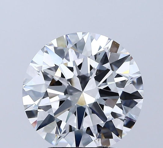 Lab-Grown Round Diamond - 3.5 Carats, E Color, VVS2 Clarity - Certified by IGI - Report Number: LG685596256
