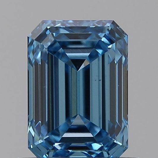 Lab-Grown Emerald Diamond - 0.8 Carats, Fancy Intense Blue Color, VS1 Clarity - Certified by IGI - Report Number: LG584355855