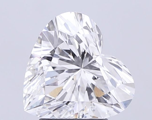 Lab-Grown Heart Diamond - 3.02 Carats, D Color, VS2 Clarity - Certified by IGI - Report Number: LG706555863