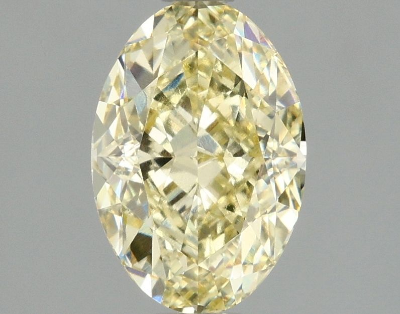 Lab-Grown Oval Diamond - 2.05 Carats, Fancy Intense Yellow Color, VVS2 Clarity - Certified by IGI - Report Number: LG677527571