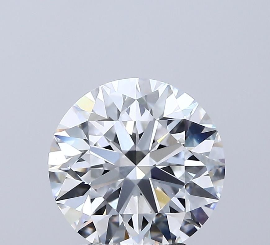 Lab-Grown Round Diamond - 2.52 Carats, E Color, VVS2 Clarity - Certified by IGI - Report Number: LG694549254