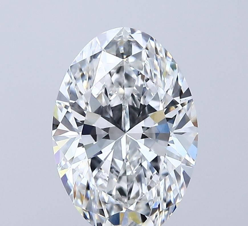 Lab-Grown Oval Diamond - 2.59 Carats, E Color, VVS2 Clarity - Certified by IGI - Report Number: LG689556255