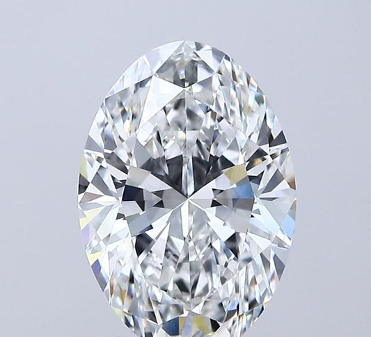 Lab-Grown Oval Diamond - 2.59 Carats, E Color, VVS2 Clarity - Certified by IGI - Report Number: LG689556255
