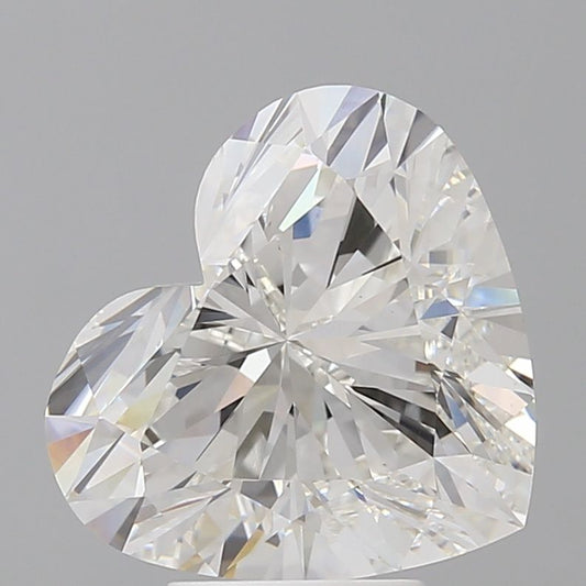 Lab-Grown Heart Diamond - 5.05 Carats, F Color, VVS2 Clarity - Certified by IGI - Report Number: LG705529305
