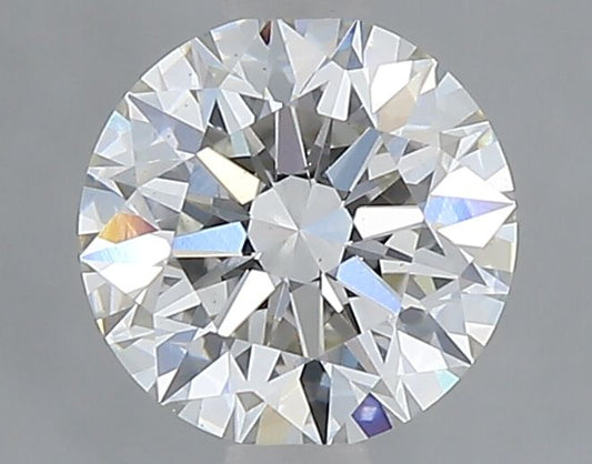 Lab-Grown Round Diamond - 1.02 Carats, Fancy Vivid Blue Color, VS1 Clarity - Certified by IGI - Report Number: LG680563638