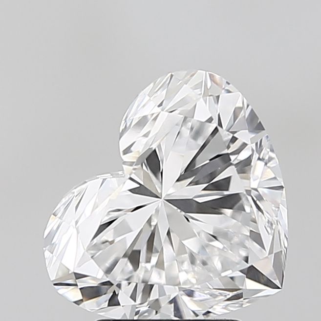 Lab-Grown Heart Diamond - 3.0 Carats, D Color, VVS2 Clarity - Certified by IGI - Report Number: LG689510738