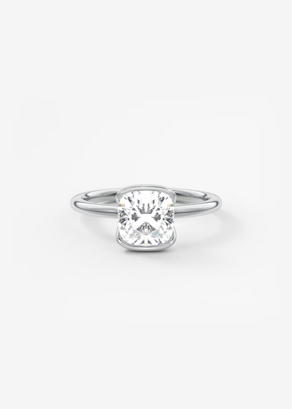 Im Labor gezüchteter Blue Heaven-Ring aus 925er Sterlingsilber (5 Karat)