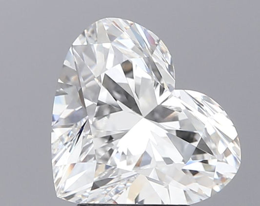 Lab-Grown Heart Diamond - 3.59 Carats, D Color, VVS2 Clarity - Certified by IGI - Report Number: LG681552397