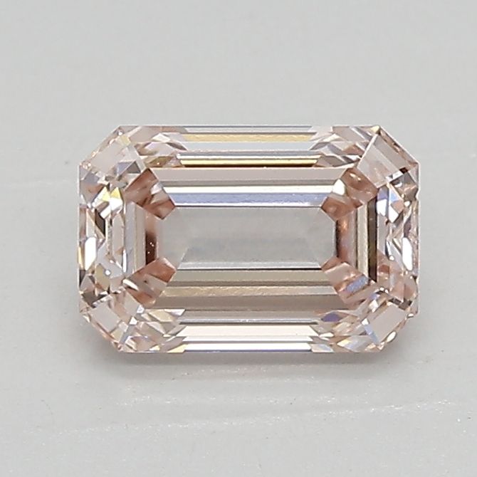 Lab-Grown Emerald Diamond - 0.98 Carats, Fancy Pink Color, VVS2 Clarity - Certified by IGI - Report Number: LG607315994