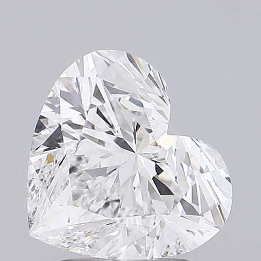 Lab-Grown Heart Diamond - 3.02 Carats, D Color, VS2 Clarity - Certified by IGI - Report Number: LG678518658