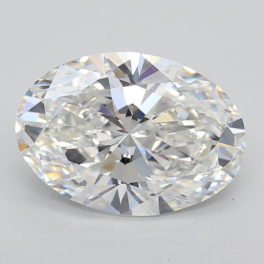 Lab-Grown Oval Diamond - 7.05 Carats, F Color, VS2 Clarity - Certified by IGI - Report Number: LG618499845