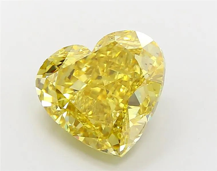 5.72ct Heart Lab Grown Diamond (Colour Fancy Vivid Yellow, Clarity VS2, IGI Certified)