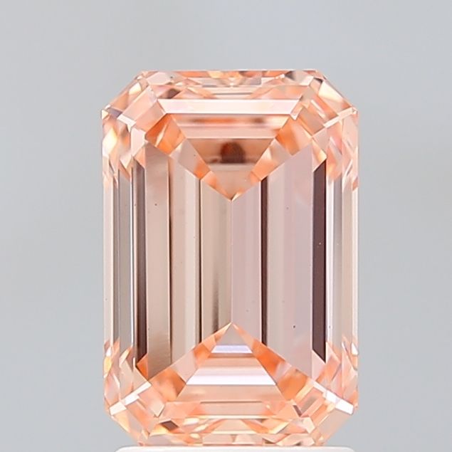 Lab-Grown Emerald Diamond - 2.6 Carats, Fancy Intense Pink Color, VS1 Clarity - Certified by IGI - Report Number: LG681516103