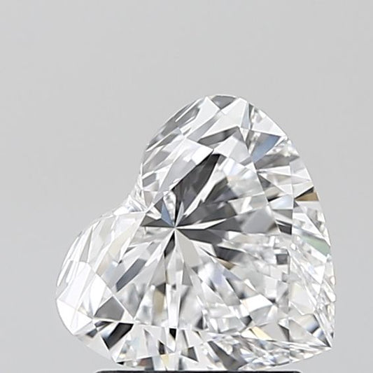 Lab-Grown Heart Diamond - 1.52 Carats, D Color, VVS2 Clarity - Certified by IGI - Report Number: LG629468816