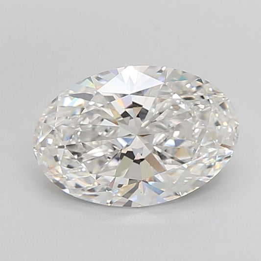 Lab-Grown Oval Diamond - 4.08 Carats, F Color, VVS2 Clarity - Certified by IGI - Report Number: LG675595302