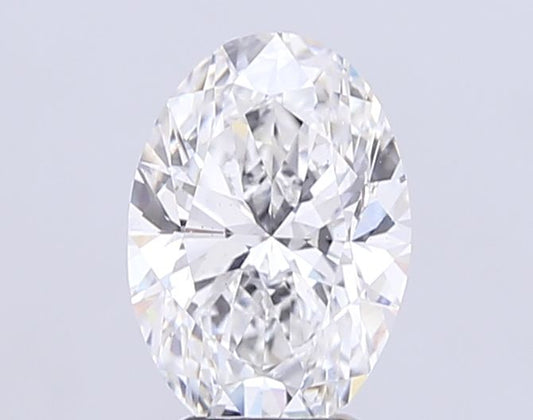 Lab-Grown Oval Diamond - 4.02 Carats, F Color, VS2 Clarity - Certified by IGI - Report Number: LG717541063