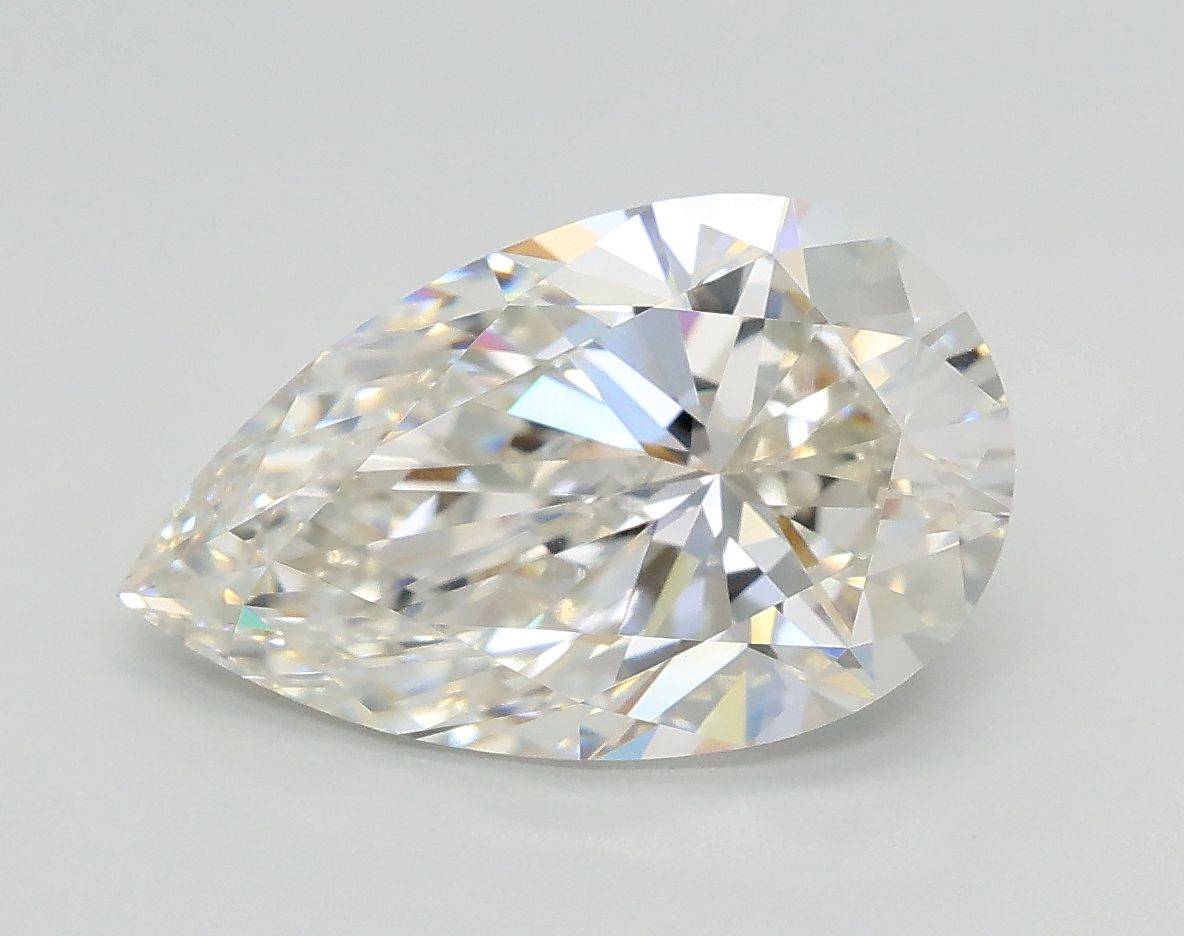 Lab-Grown Pear Diamond - 2.58 Carats, F Color, VVS2 Clarity - Certified by IGI - Report Number: LG689553656