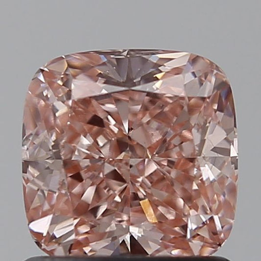 Lab-Grown Cushion Diamond - 1.09 Carats, Fancy Intense Pink Color, VS1 Clarity - Certified by IGI - Report Number: LG638446771
