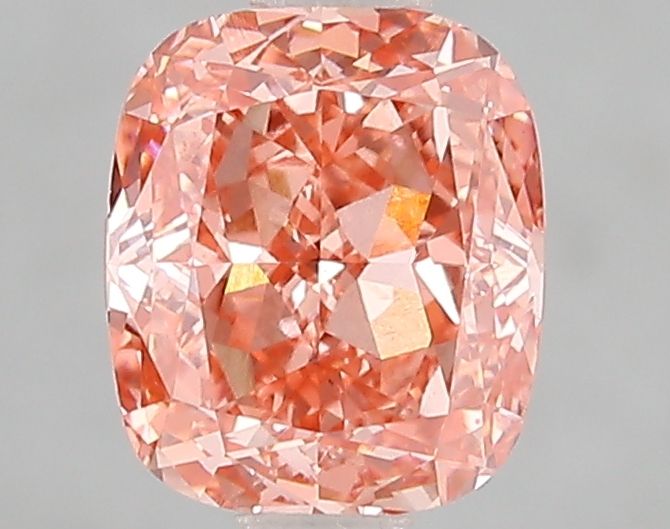 Lab-Grown Cushion Diamond - 1.5 Carats, Fancy Vivid Pink Color, VS1 Clarity - Certified by IGI - Report Number: LG662471672