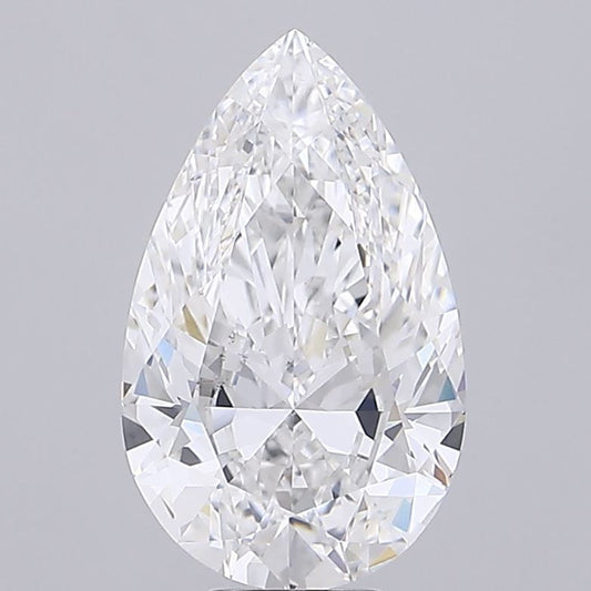 Lab-Grown Pear Diamond - 8.01 Carats, E Color, VS1 Clarity - Certified by IGI - Report Number: LG681553192