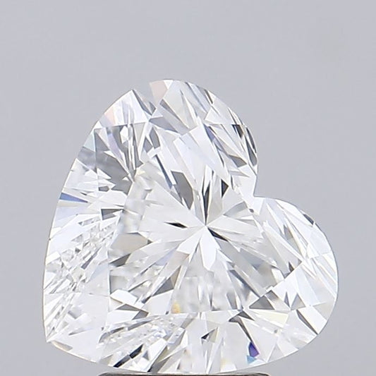 Lab-Grown Heart Diamond - 3.51 Carats, D Color, VVS2 Clarity - Certified by IGI - Report Number: LG692540614