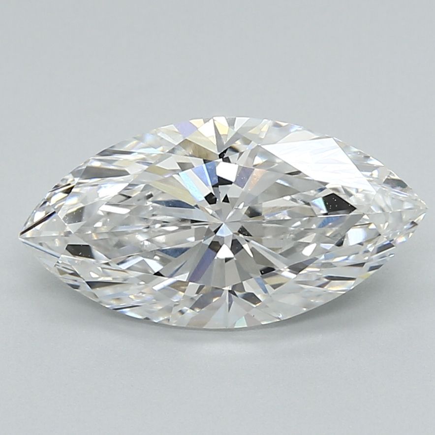 Lab-Grown Marquise Diamond - 2.55 Carats, D Color, VVS2 Clarity - Certified by IGI - Report Number: LG715526923