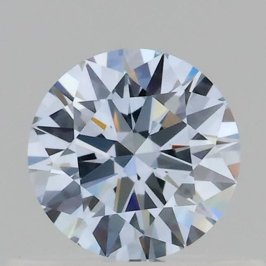 Lab-Grown Round Diamond - 0.4 Carats, Fancy Blue Color, VVS2 Clarity - Certified by IGI - Report Number: LG687591732