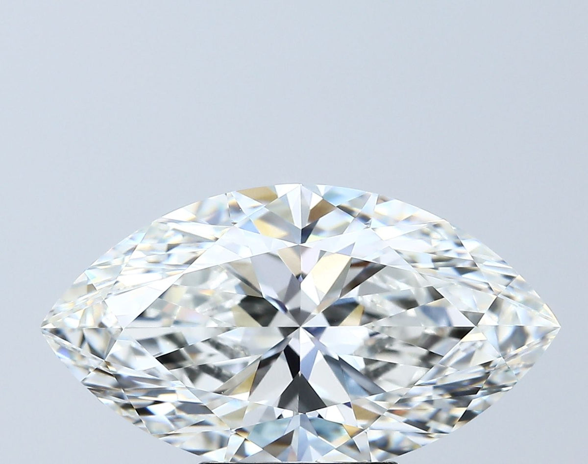 Lab-Grown Marquise Diamond - 4.02 Carats, F Color, VVS1 Clarity - Certified by IGI - Report Number: LG666422869