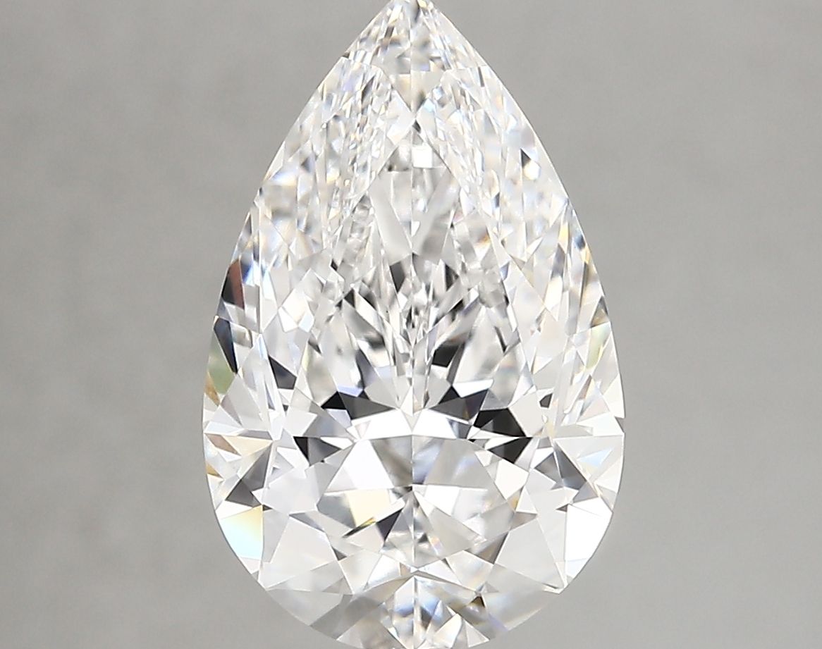 Lab-Grown Pear Diamond - 3.6 Carats, E Color, VVS2 Clarity - Certified by IGI - Report Number: LG689585117