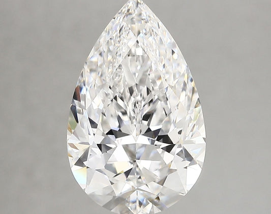 Lab-Grown Pear Diamond - 3.6 Carats, E Color, VVS2 Clarity - Certified by IGI - Report Number: LG689585117