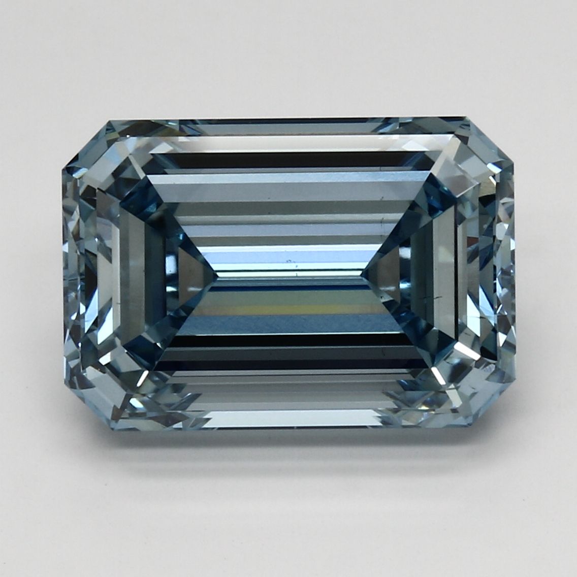 Lab-Grown Emerald Diamond - 7.19 Carats, Fancy Intense Blue Color, VS2 Clarity - Certified by IGI - Report Number: LG618490784