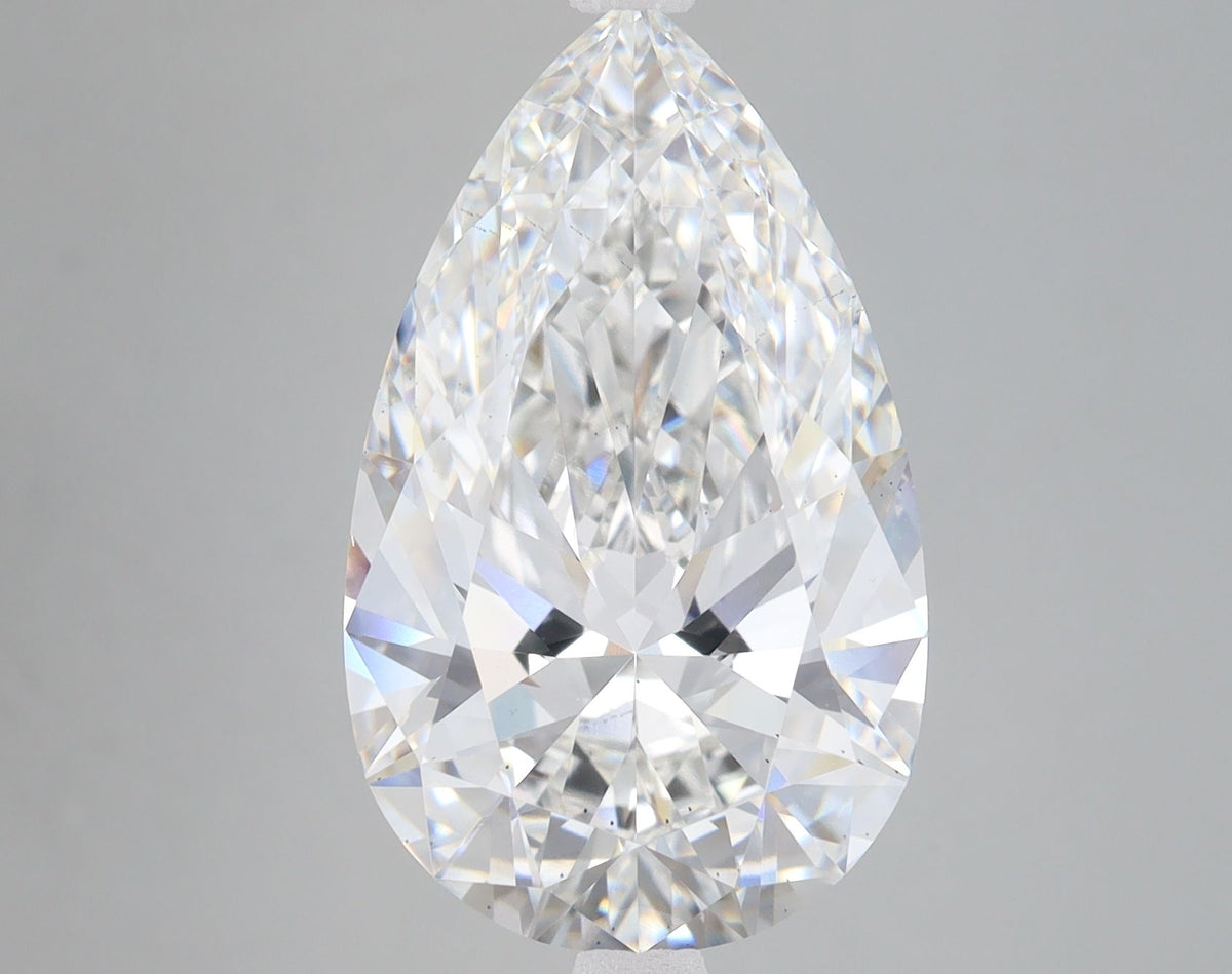 Lab-Grown Pear Diamond - 8.01 Carats, F Color, VS2 Clarity - Certified by IGI - Report Number: LG649456819