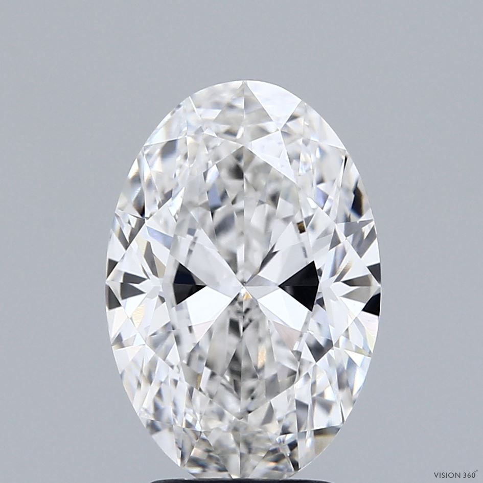 Lab-Grown Oval Diamond - 3.06 Carats, F Color, VVS2 Clarity - Certified by IGI - Report Number: LG680523903