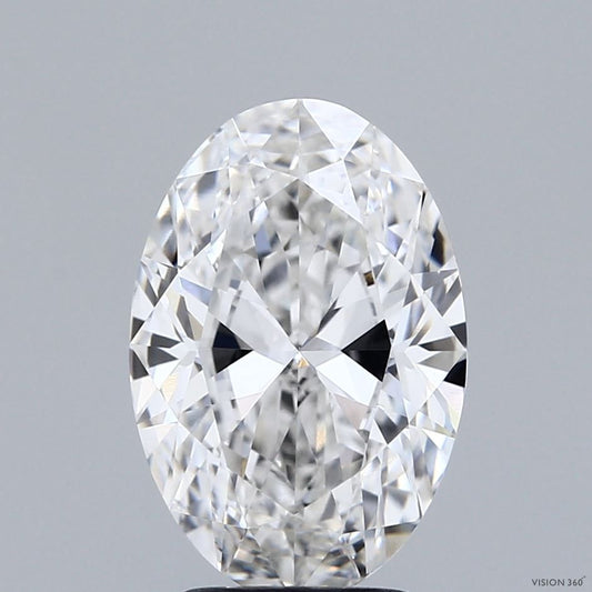 Lab-Grown Oval Diamond - 3.06 Carats, F Color, VVS2 Clarity - Certified by IGI - Report Number: LG680523903