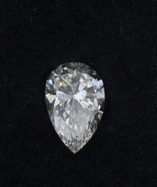 Lab-Grown Pear Diamond - 0.36 Carats, Fancy Pink Color, VVS2 Clarity - Certified by IGI - Report Number: LG508149757