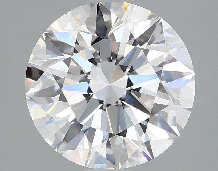 Lab-Grown Round Diamond - 1.96 Carats, F Color, VVS2 Clarity - Certified by IGI - Report Number: LG645401533