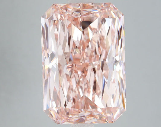 Lab-Grown Radiant Diamond - 8.05 Carats, Fancy Vivid Pink Color, VS2 Clarity - Certified by IGI - Report Number: LG669466925