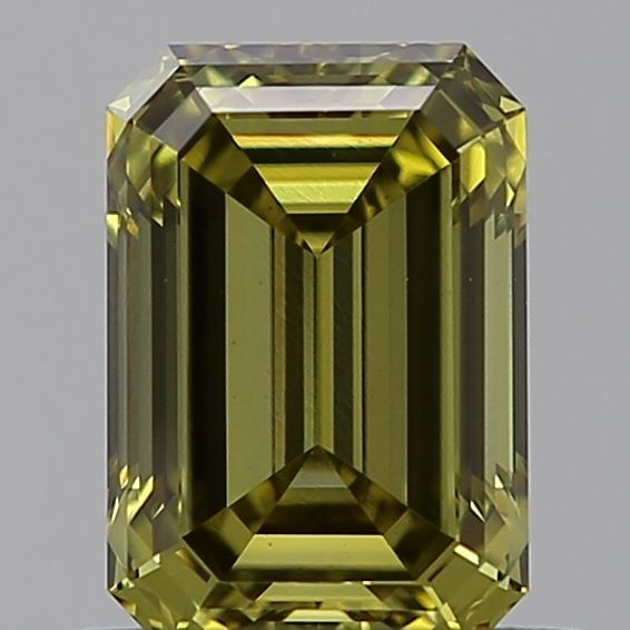 Lab-Grown Emerald Diamond - 0.79 Carats, Fancy Green Yellow Color, VS1 Clarity - Certified by IGI - Report Number: LG595380211