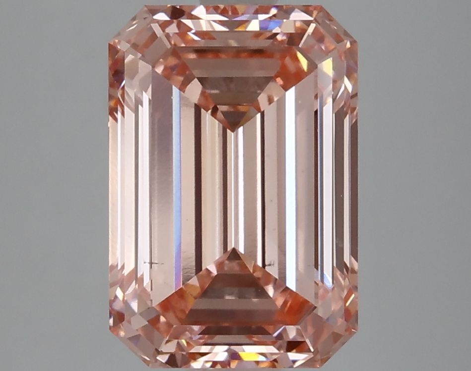 Lab-Grown Emerald Diamond - 3.96 Carats, Fancy Intense Pink Color, VS1 Clarity - Certified by IGI - Report Number: LG629472462