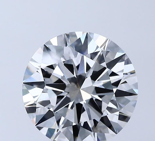Lab-Grown Round Diamond - 3.5 Carats, F Color, VVS2 Clarity - Certified by IGI - Report Number: LG680504867