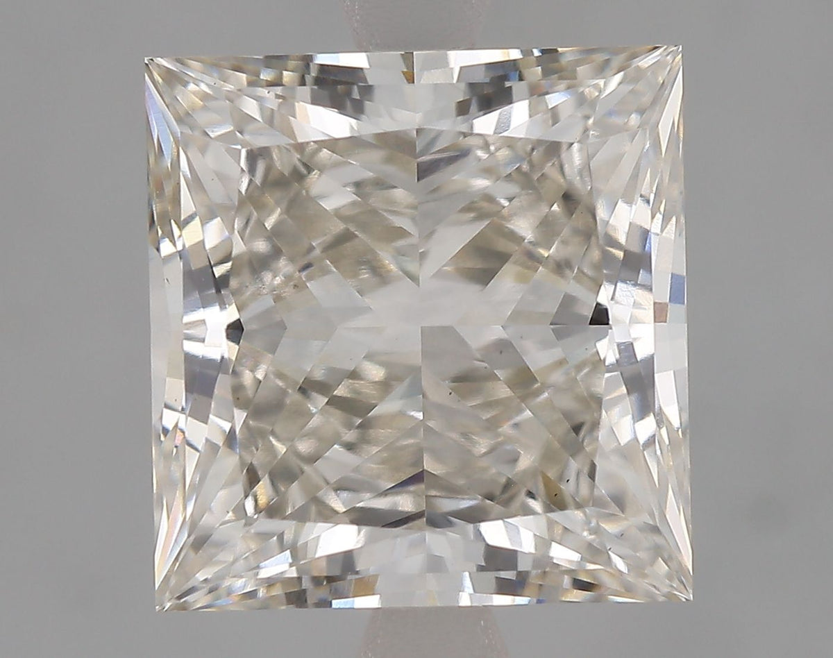Lab-Grown Princess Diamond - 5.01 Carats, Fancy Vivid Blue Color, VS1 Clarity - Certified by IGI - Report Number: LG644432206