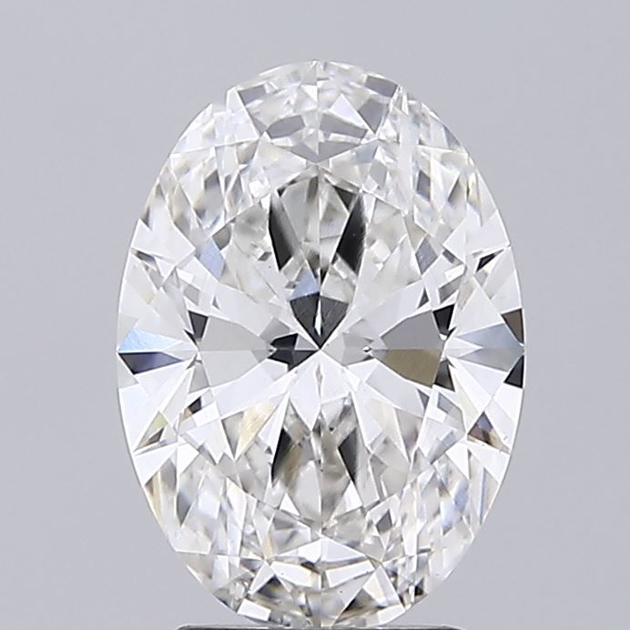 Lab-Grown Oval Diamond - 2.53 Carats, F Color, VS1 Clarity - Certified by IGI - Report Number: LG719546576