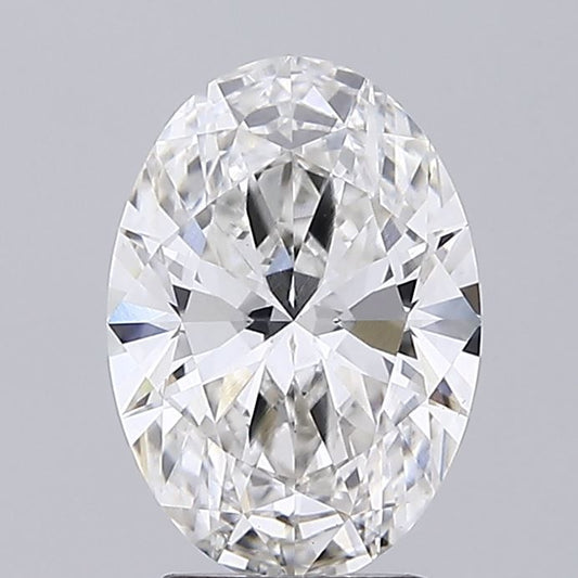 Lab-Grown Oval Diamond - 2.53 Carats, F Color, VS1 Clarity - Certified by IGI - Report Number: LG719546576